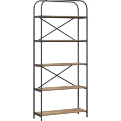 New vidaXL Hyllsystem 80 x 30 x 183 cm Konstruerat trä artisan ek
