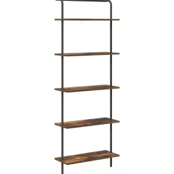 vidaXL Hyllsystem Rökt ek 60 x 24 x 168 cm Konstruerat trä