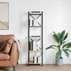 Sale vidaXL Hyllsystem Sonoma-ek 40 x 30 x 155 cm Konstruerat trä Sonoma ek