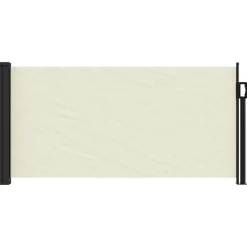 vidaXL Indragbar sidomarkis gräddvit 100x300 cm Kräm