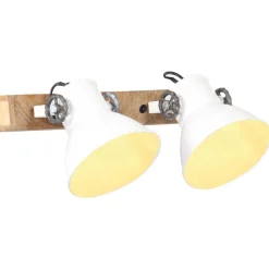 vidaXL Industriell vägglampa vit 45x25 cm E27