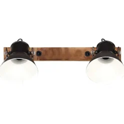 Clearance vidaXL Industriell vägglampa 45x25 cm E27 Svart