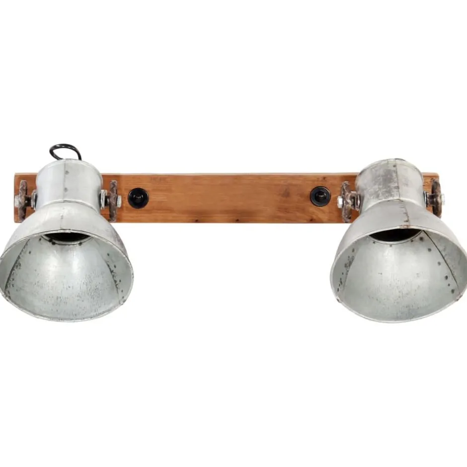 Sale vidaXL Industriell vägglampa 45x25 cm E27 Silver