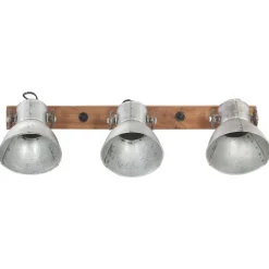 Outlet vidaXL Industriell vägglampa 65x25 cm E27 Silver