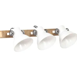vidaXL Industriell vägglampa vit 65x25 cm E27