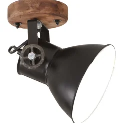 vidaXL Industriell vägglampa/taklampa 2 st svart 20x25 cm E27