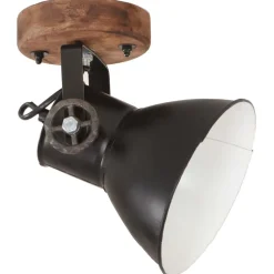 vidaXL Industriell vägglampa/taklampa 2 st svart 20x25 cm E27