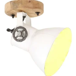 vidaXL Industriell vägglampa/taklampa 2 st vit 20x25 cm E27