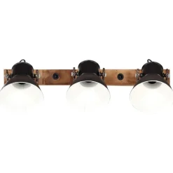 vidaXL Industriell vägglampa svart 65x25 cm E27