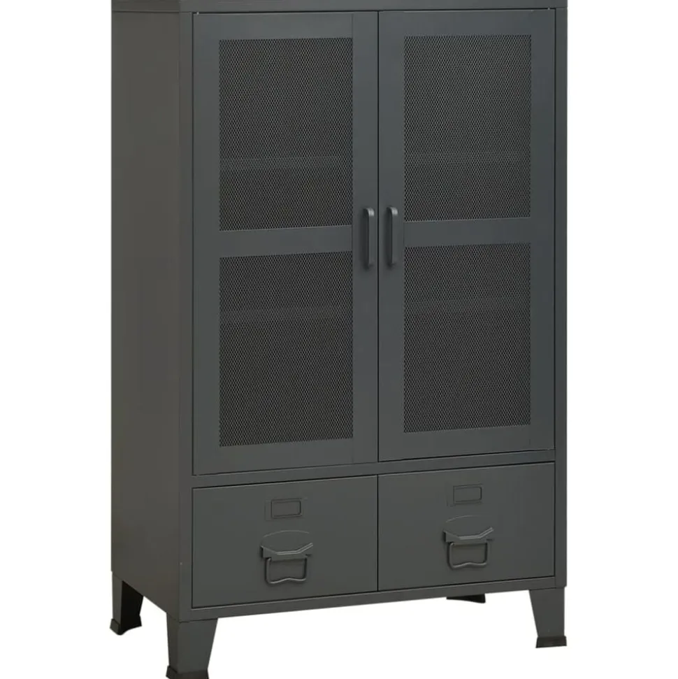 vidaXL Industriellt förvaringsskåp antracit 70x40x115 cm metall