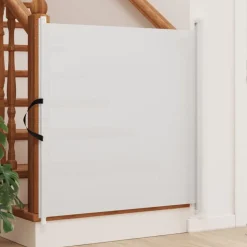 vidaXL Infällbar husdjursgrind vit 82,5x125 cm