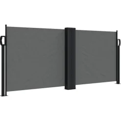 vidaXL Infällbar sidomarkis antracit 100x600 cm