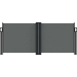 vidaXL Infällbar sidomarkis antracit 100x600 cm