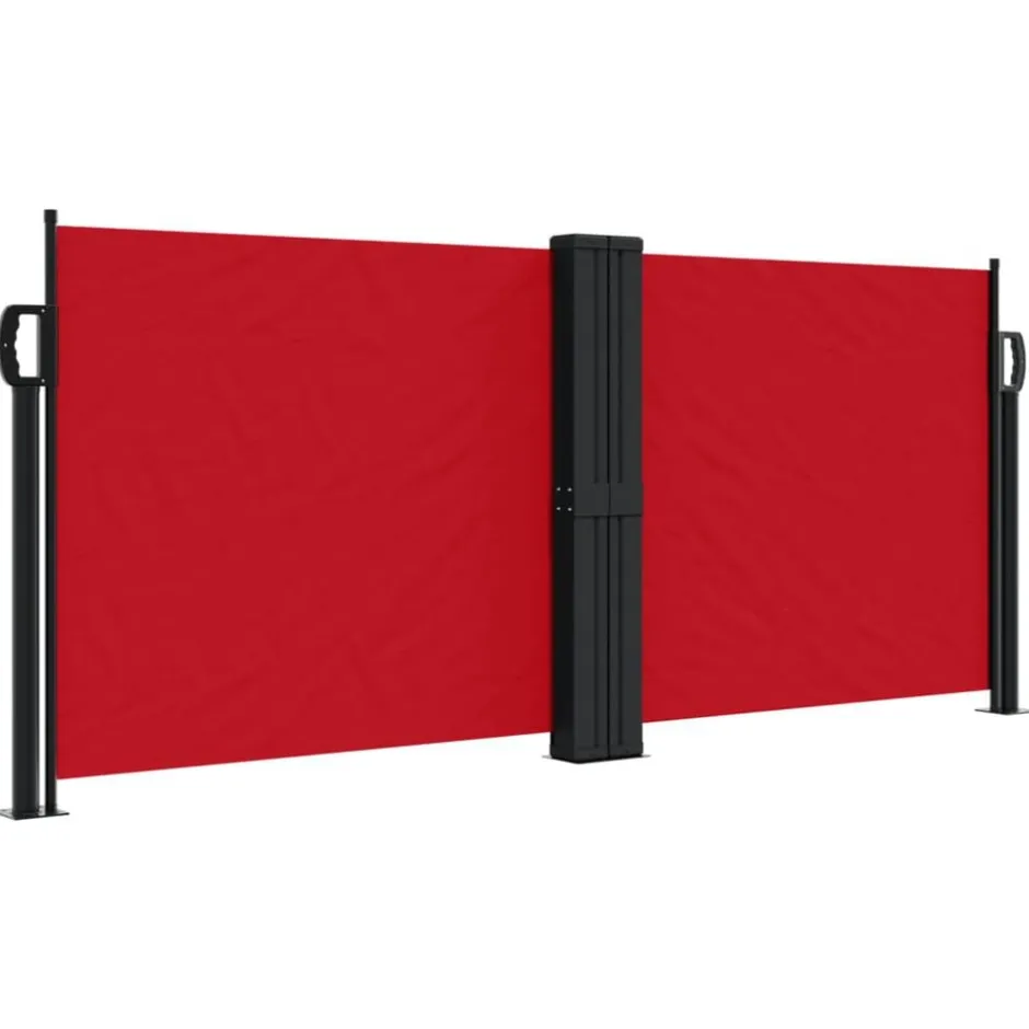 Outlet vidaXL Infällbar sidomarkis 100x600 cm Röd