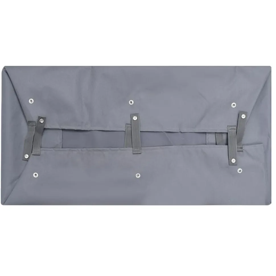 vidaXL Innerfoder till trädgårdsvagn mörkgrå 81x41x21 cm tyg