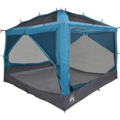 vidaXL Inre Tält 7-Person med tak Blå och grå 300 x 300 x 250 cm