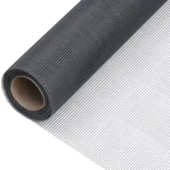 vidaXL Insektsnät glasfiberplast 60x500 cm grå