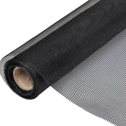 New vidaXL Insektsnät glasfiberplast 100x500 cm Svart
