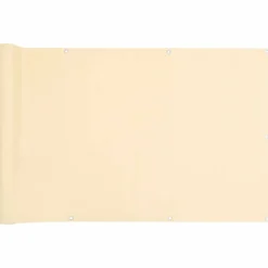 vidaXL Insynsskydd för balkong gräddvit 300x75 cm PVC