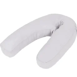 vidaXL J-formad gravidkudde 54x(36-43) cm grå