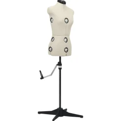 Discount vidaXL Justerbar provdocka dam gräddvit S stl 33-40 Kräm