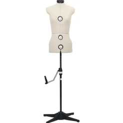 Discount vidaXL Justerbar provdocka dam gräddvit S stl 33-40 Kräm