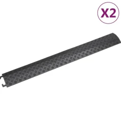vidaXL Kabelbryggor 2 st 98,5 cm svart