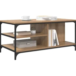Outlet vidaXL Kaffeebord 100 x 50 x 45 cm Konstruerat trä artisan ek