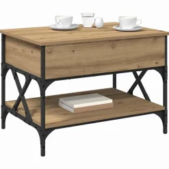 Discount vidaXL Kaffeebord 70x50x50cm Konstruerat trä artisan ek
