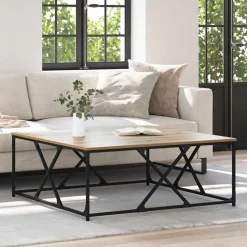 vidaXL Kaffeebord Artisan Ek 100 x 100 x 40 cm Konstruerat trä