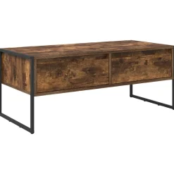 vidaXL Kaffeebord med låda Rökek 100 x 46 x 40 cm Konstruerat trä
