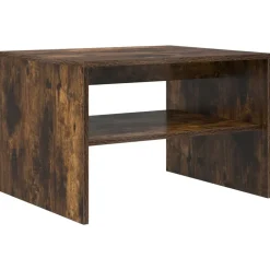 Clearance vidaXL Kaffeebord Rökt ek 60 x 50 x 40 cm Konstruerat trä Rökfärgad ek