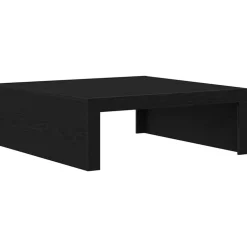 vidaXL Kaffeebord Svart Ek 100 x 100 x 35 cm Konstruerat trä
