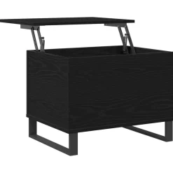 vidaXL Kaffeebord Svart Ek 60 x 44,5 x 45 cm