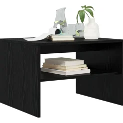 vidaXL Kaffeebord Svart Ek 60 x 50 x 40 cm Konstruerat trä