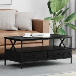 Online vidaXL Kaffeebord 100 x 51 x 45 cm Konstruerat trä Svart ek