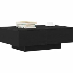 vidaXL Kaffeebord Svart Ek 90 x 60 x 31 cm Konstruerat trä