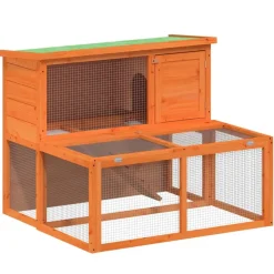 New vidaXL Kaninbur 102x90x84,5 cm massiv furu Brun