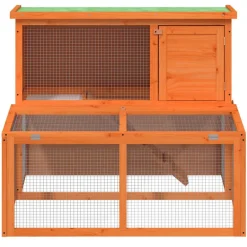 New vidaXL Kaninbur 102x90x84,5 cm massiv furu Brun