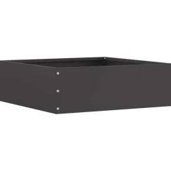 Discount vidaXL Kant för gräsmatta 40 x 40 x 13 cm Stål Svart