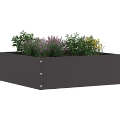 Discount vidaXL Kant för gräsmatta 40 x 40 x 13 cm Stål Svart