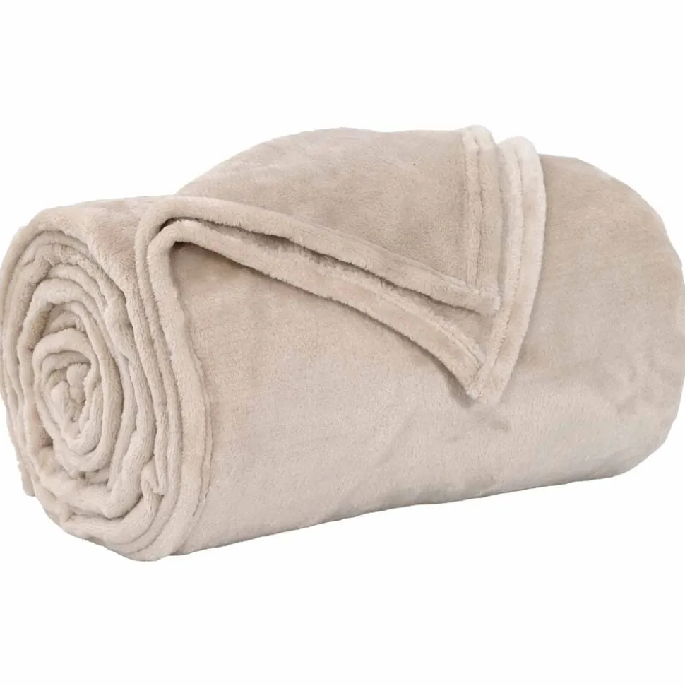 vidaXL Kastfilt Beige 130 x 150 cm Fleece
