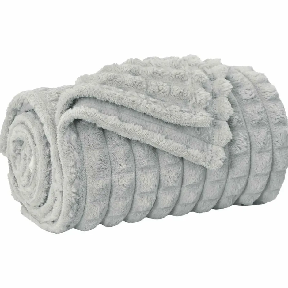 Sale vidaXL Kastfilt 150 x 130 cm Fleece Grå