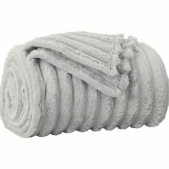 Hot vidaXL Kastfilt 150 x 130 cm Fleece Grå
