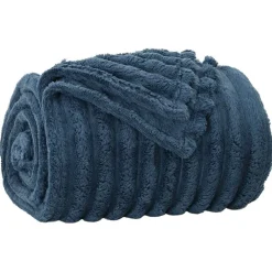 Online vidaXL Kastfilt Mörkblå 150 x 130 cm Fleece Marinblå
