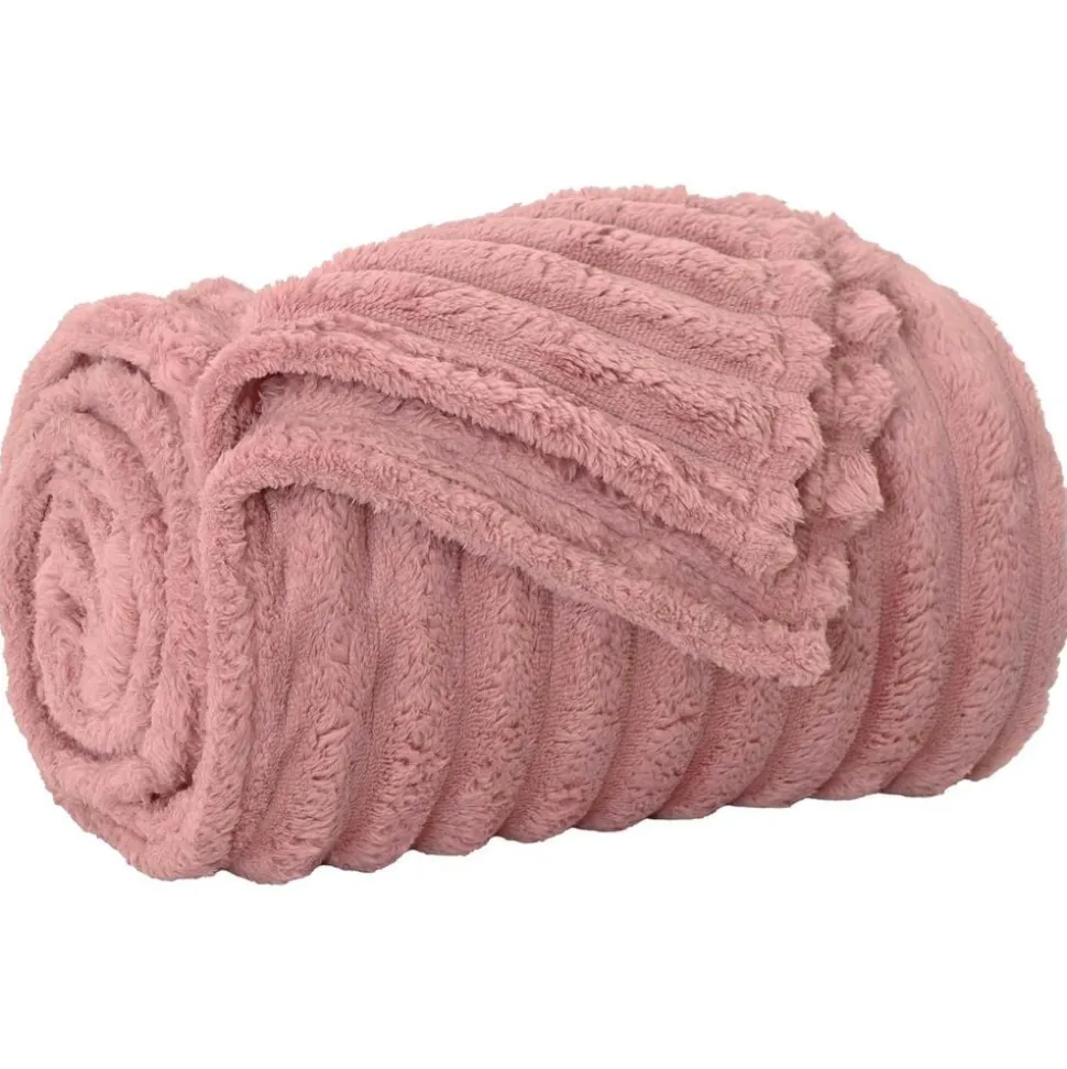 vidaXL Kastfilt Rosa 150 x 130 cm Fleece