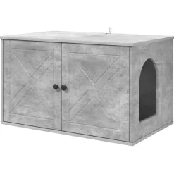 Sale vidaXL Katt hus Betong 85 x 55 x 50 cm Konstruerat trä Betonggrå