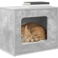 vidaXL Katt hus Betong 51 x 30 x 42,5 cm Konstruerat trä