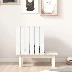 Outlet vidaXL Kattkoja 60x36x60 cm massiv furu Vit
