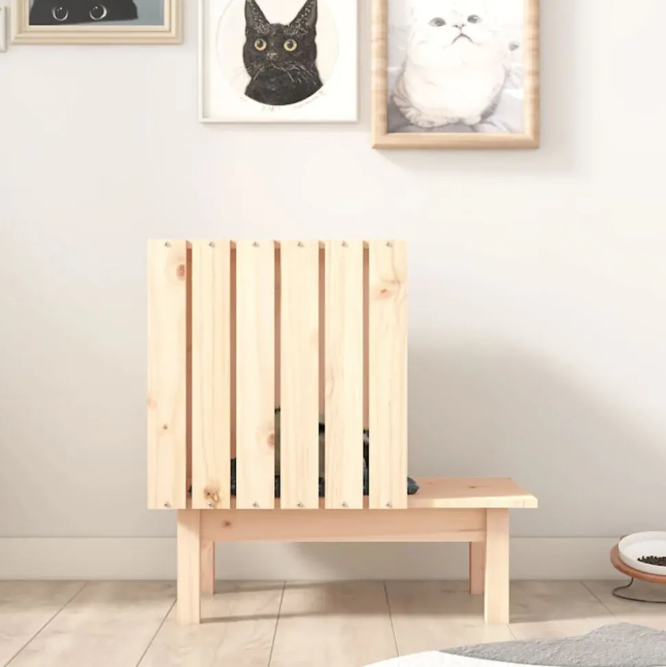 vidaXL Kattkoja 60x36x60 cm massiv furu